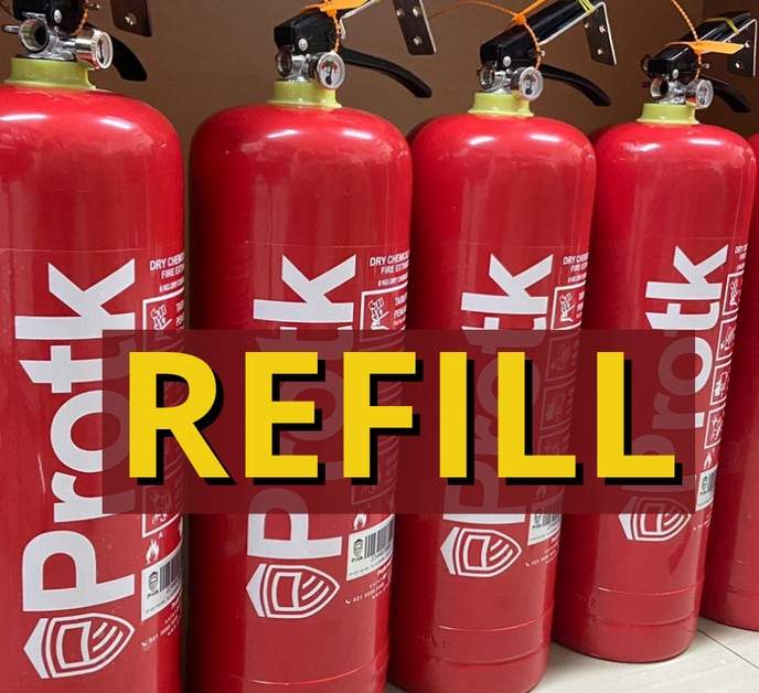 Refill APAR Fire Extinguisher | CO Karbondioksida Carbondioxide CO2 - 1kg