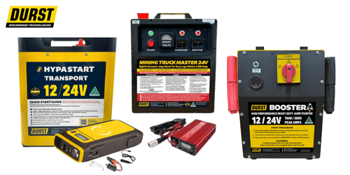 protk product, durst Hypastart and portable jump starter
