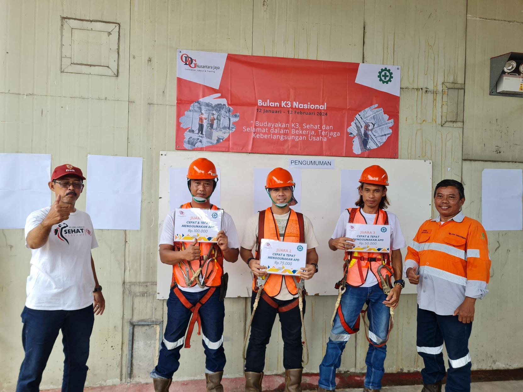 Lomba Penggunaan APD Dalam Bulan K3 Nasional